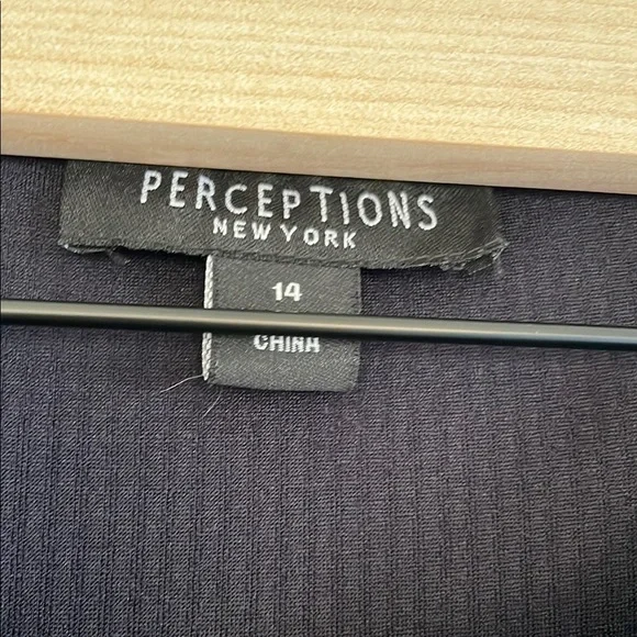 Perceptions Black Sweater with Pearl Details - Picture 2 of 6